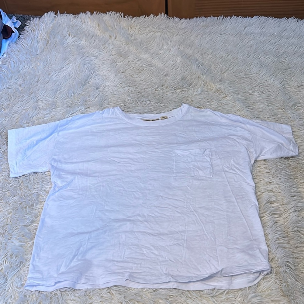 Christian Siriano cropped tee, size small